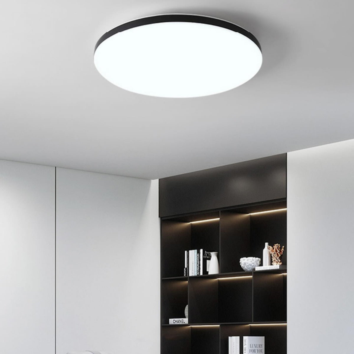 Стельовий світильник Basically Ceiling Black D-25 см / D-30 см / D-35 см / D-45 см 4000К ІР20 Н-5 см 240319-100003153