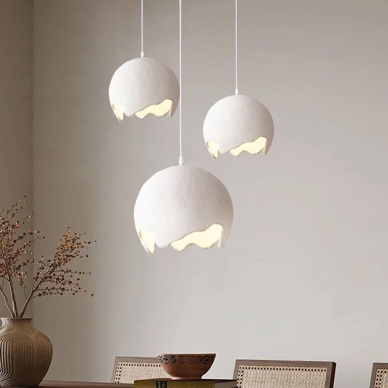 Підвісні світильники Scar home lamp D-20 см / D-30 см / D-40 см Е27 White + Silver 240418-100003214