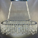 Люстра видовжена срібна Crystal L-100cm Silver 250488-100004547
