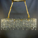 Люстра видовжена золота Crystal L-100cm Gold 250488-100004547