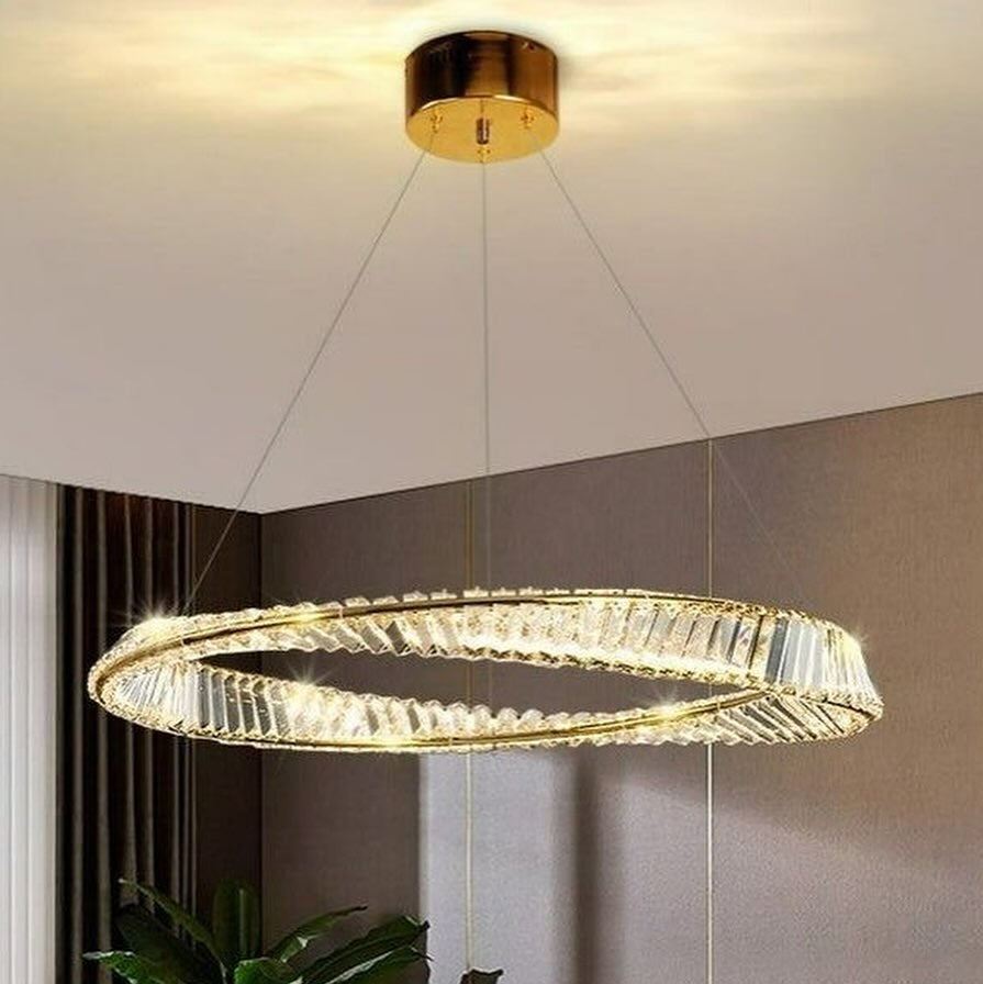 Підвісна люстра Brass Ring Luxury D-60cm / D-80cm LED-85W Gold 240588-100003301