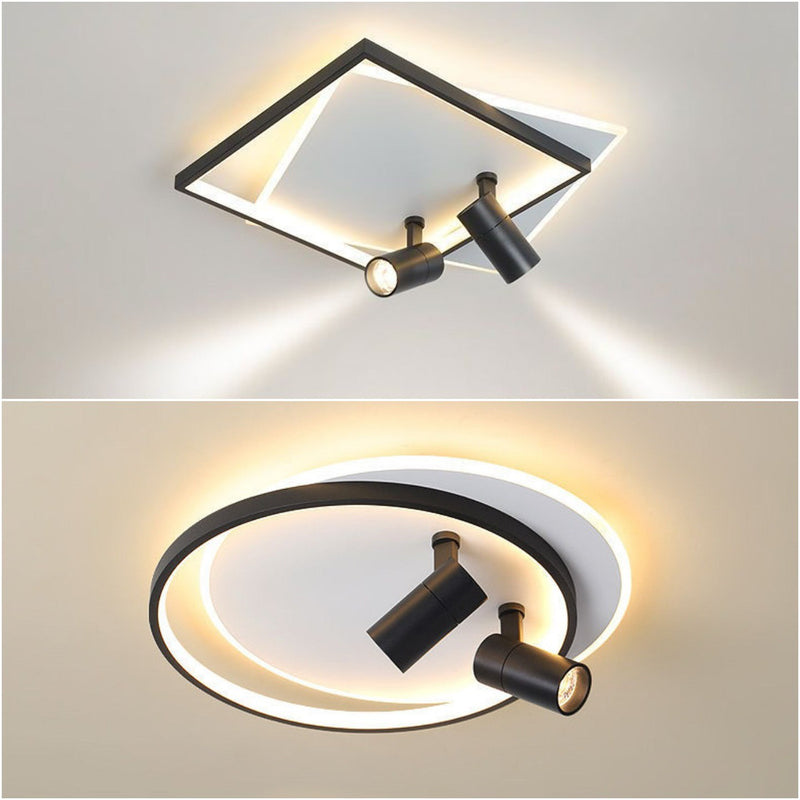 Стельовий світильник Ceiling with 2 spots 75W BK&WH 240774-100003427