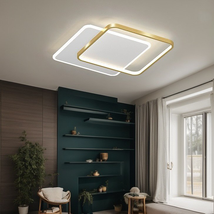 Стельовий світильник Double geometry Led 40W Gold 240776-100003430