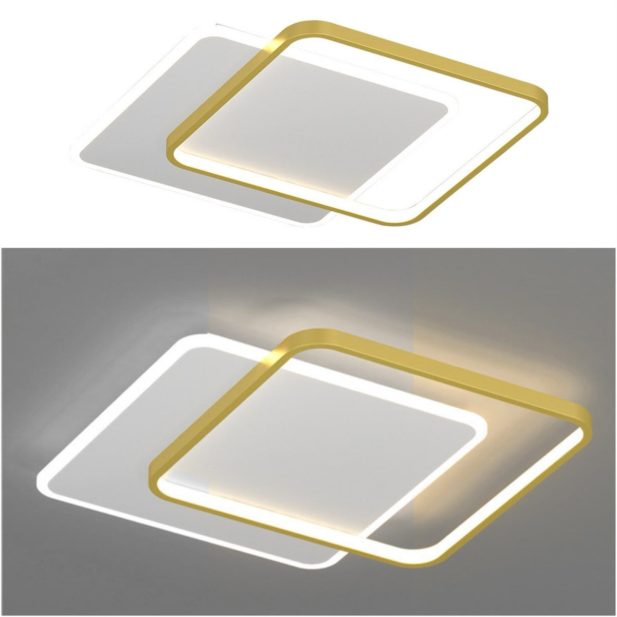 Стельовий світильник Double geometry Led 40W Gold 240776-100003430