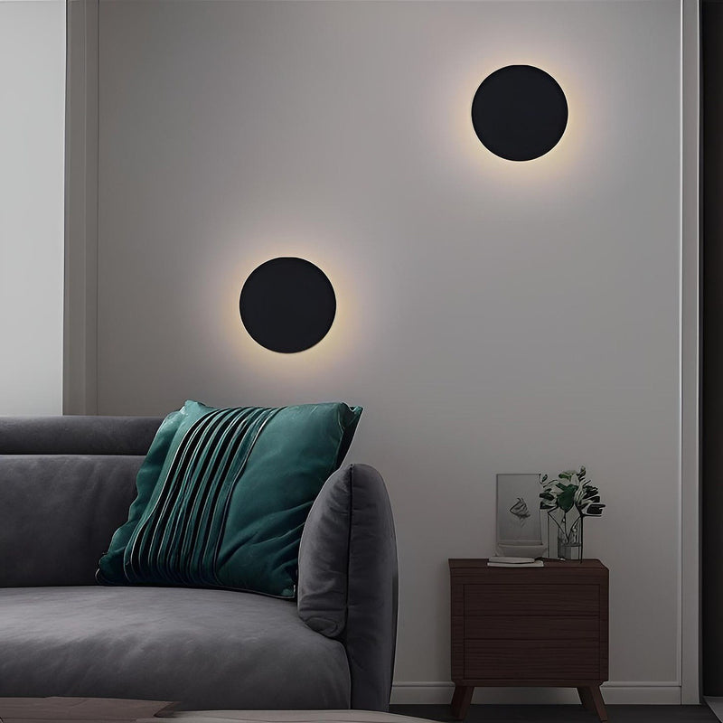 Світильник настінний Circle wall D150 / D180 3000K / 4000K Black 240818-100003605