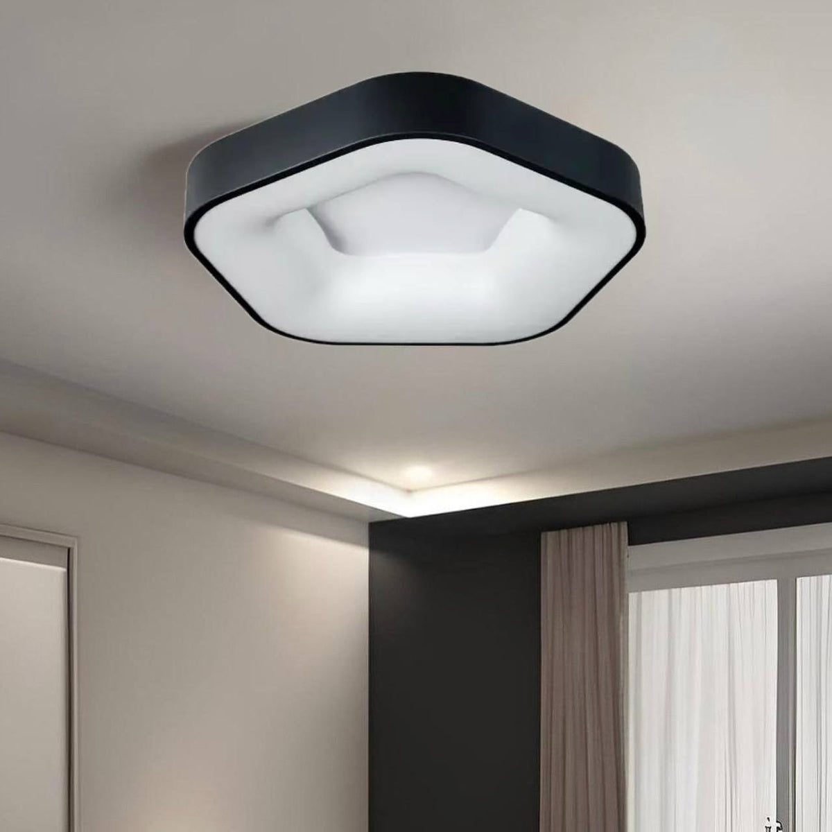 Стельова люстра 5 Corners D440 Led 50W 3000K 4500K 6000К Black 240931-100003777