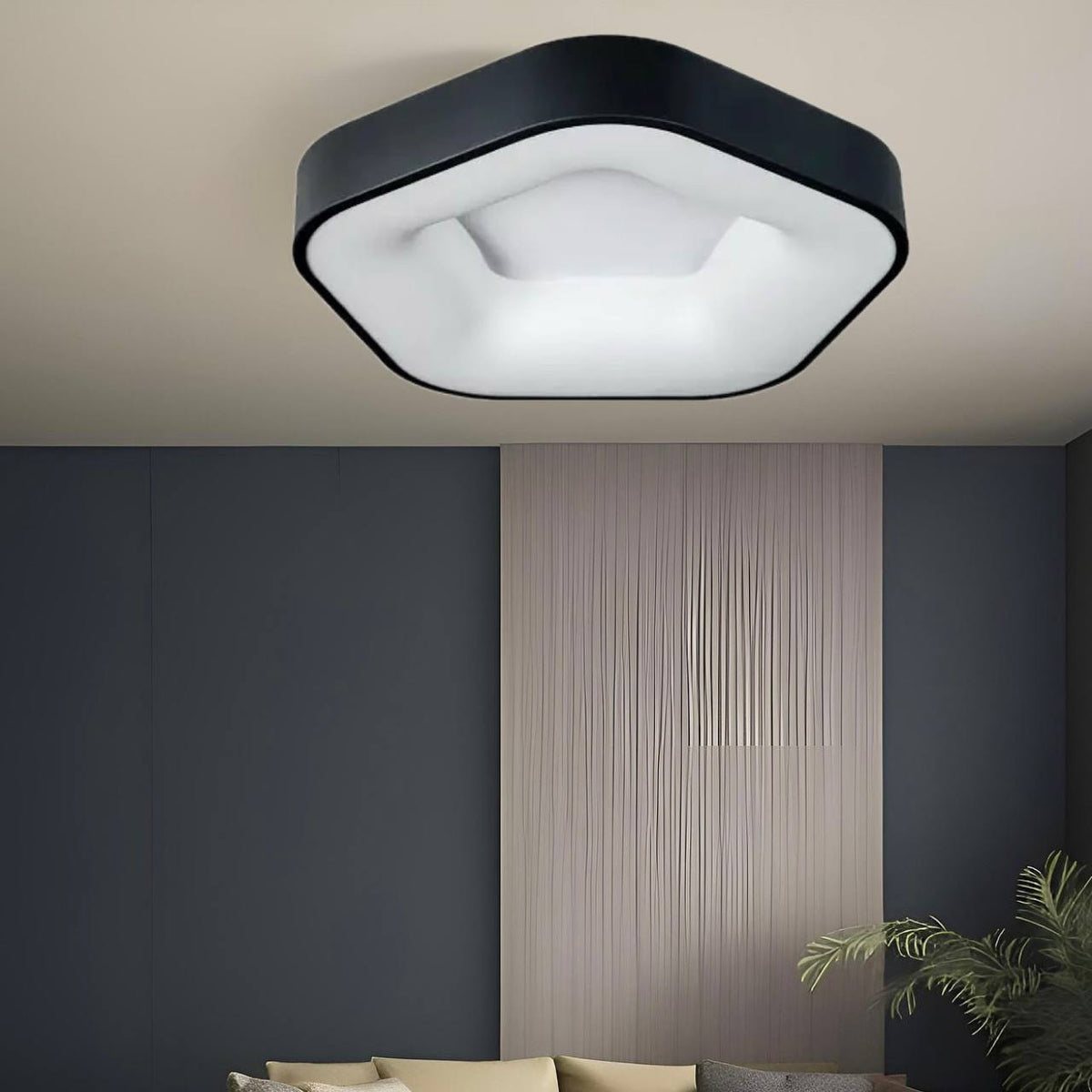 Стельова люстра 5 Corners D440 Led 50W 3000K 4500K 6000К Black 240931-100003777