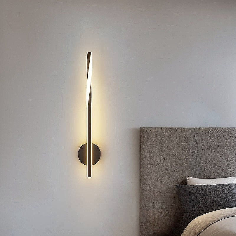 Бра Thin curls L-60 cm Led 16W / L-80 cm Led 20W / L100 cm Led 24W 4000K Black 241018-100003834