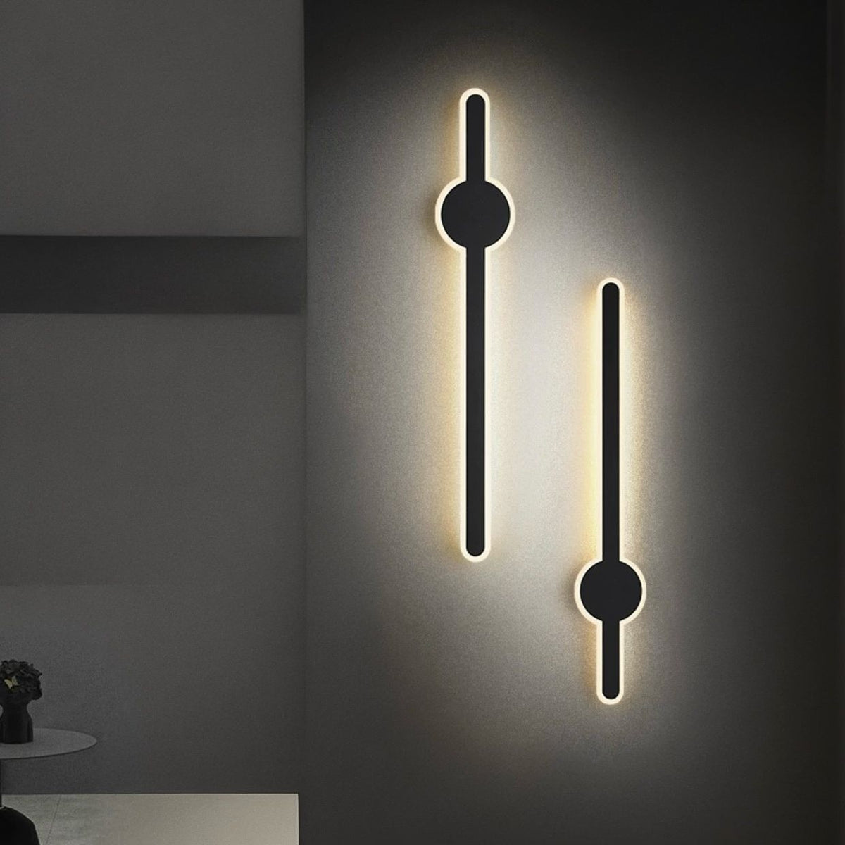 Бра Figure wall black L-40 cm / L-60 cm / L-80 cm 4000K 241018-100003833