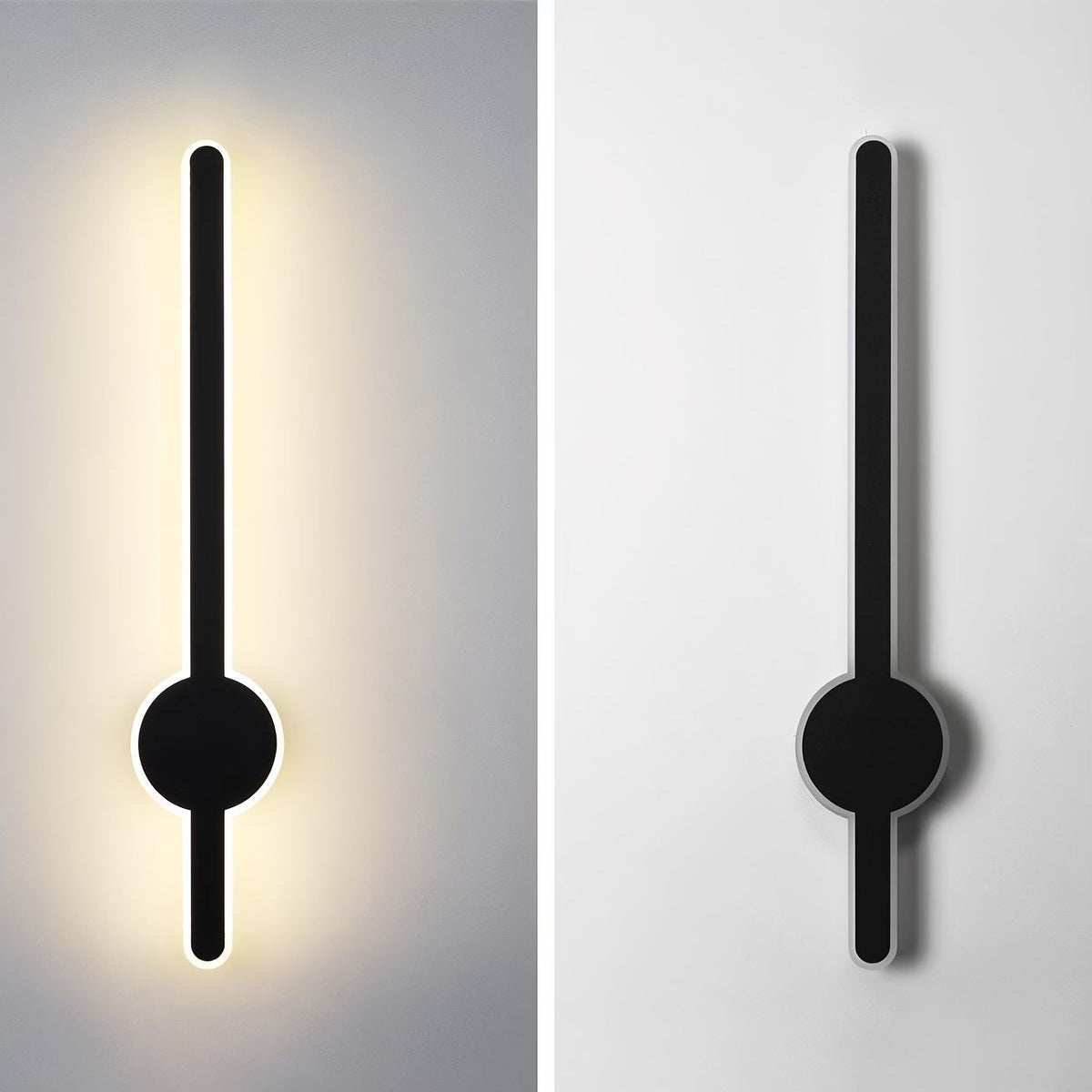 Бра Figure wall black L-40 cm / L-60 cm / L-80 cm 4000K 241018-100003833