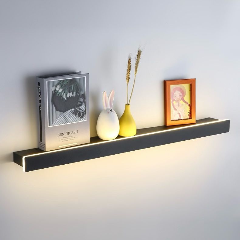 Світильник настінний у вигляді полички Shelf L-80 cm Led 15W Black 241018-100003836