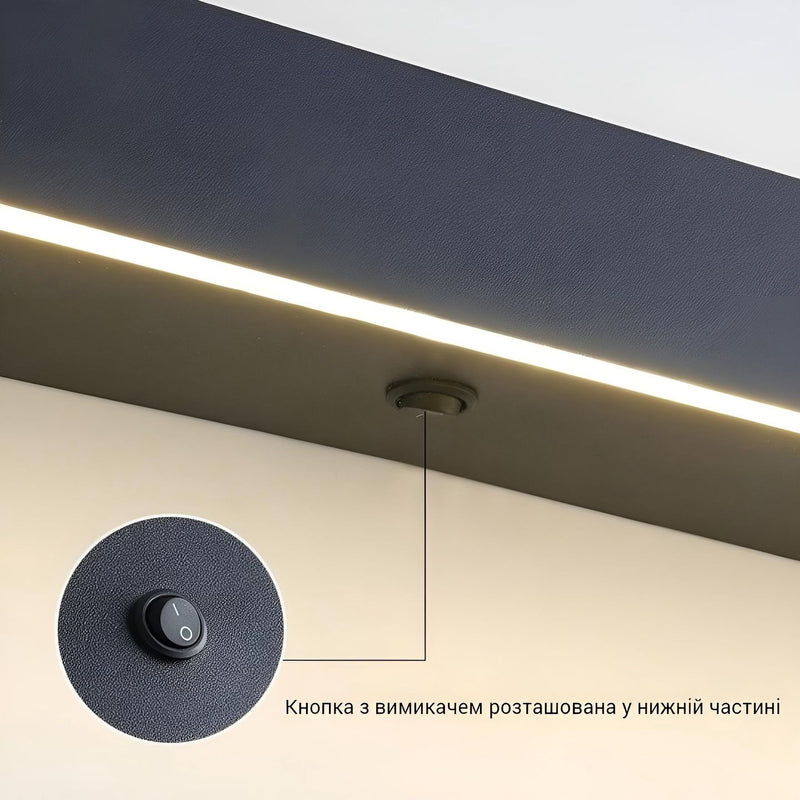 Світильник настінний Shelf L-80 cm Led 15W Black 241018-100003836