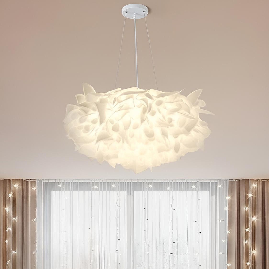 Люстра підвісна біла Квітка D500 Led 26W White Flower tender 241018-100003857