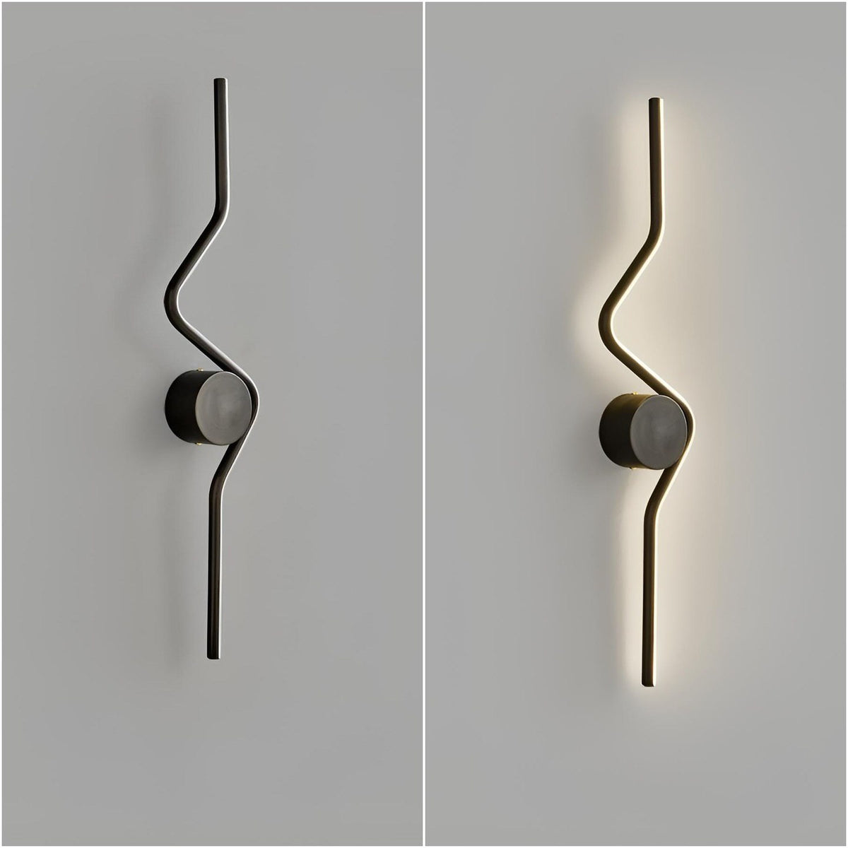 Бра хвилясте Curl black H-60/H-80/H-100/H-120 cm Led 3000-6000K 241019-100003872