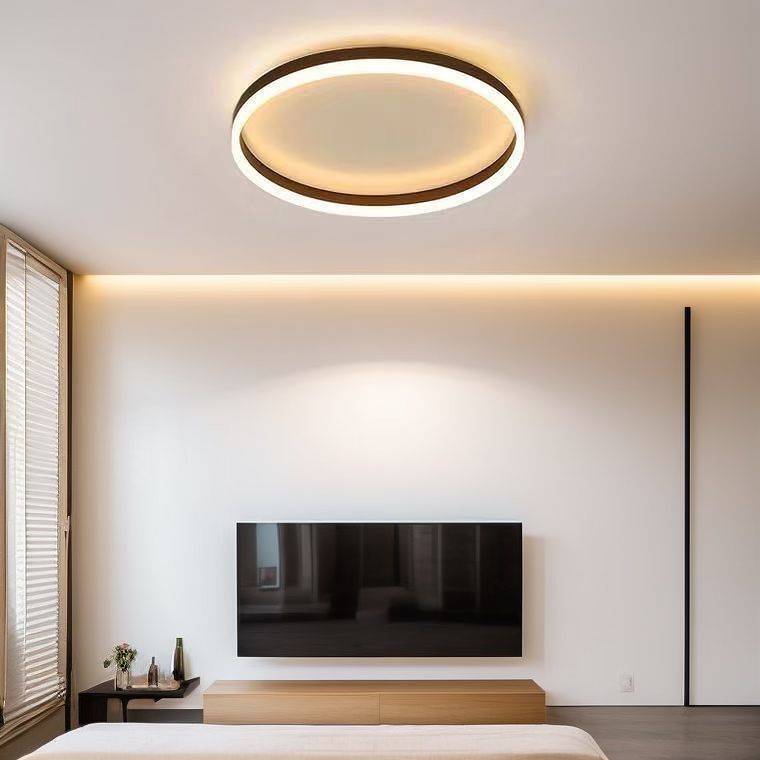 Стельовий світильник Ceiling Rimy Black / Coffee D300 Led 20W 3000-6000K 241019-100003896