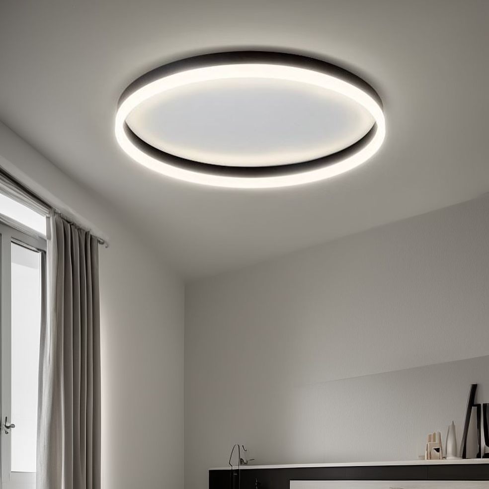 Стельовий світильник Ceiling Rimy Black / Coffee D300 Led 20W 3000-6000K 241019-100003896
