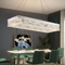 Люстра срібна кришталева L-120 cm Led 105W Chrome Crystal 250717-100005574