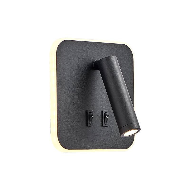 Бра з вимикачем на корпусі Bun tune 10W L-14 cm 4000К Black 250476-100004353