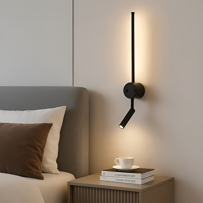Настінні світильники з вимикачем на корпусі Kono new H-51 cm Led 8W 4200K Black / White 250160-100004021