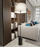 Торшер чорний з бежевим абажуром H-150 cm E27 Black+Beige 250739-100005461