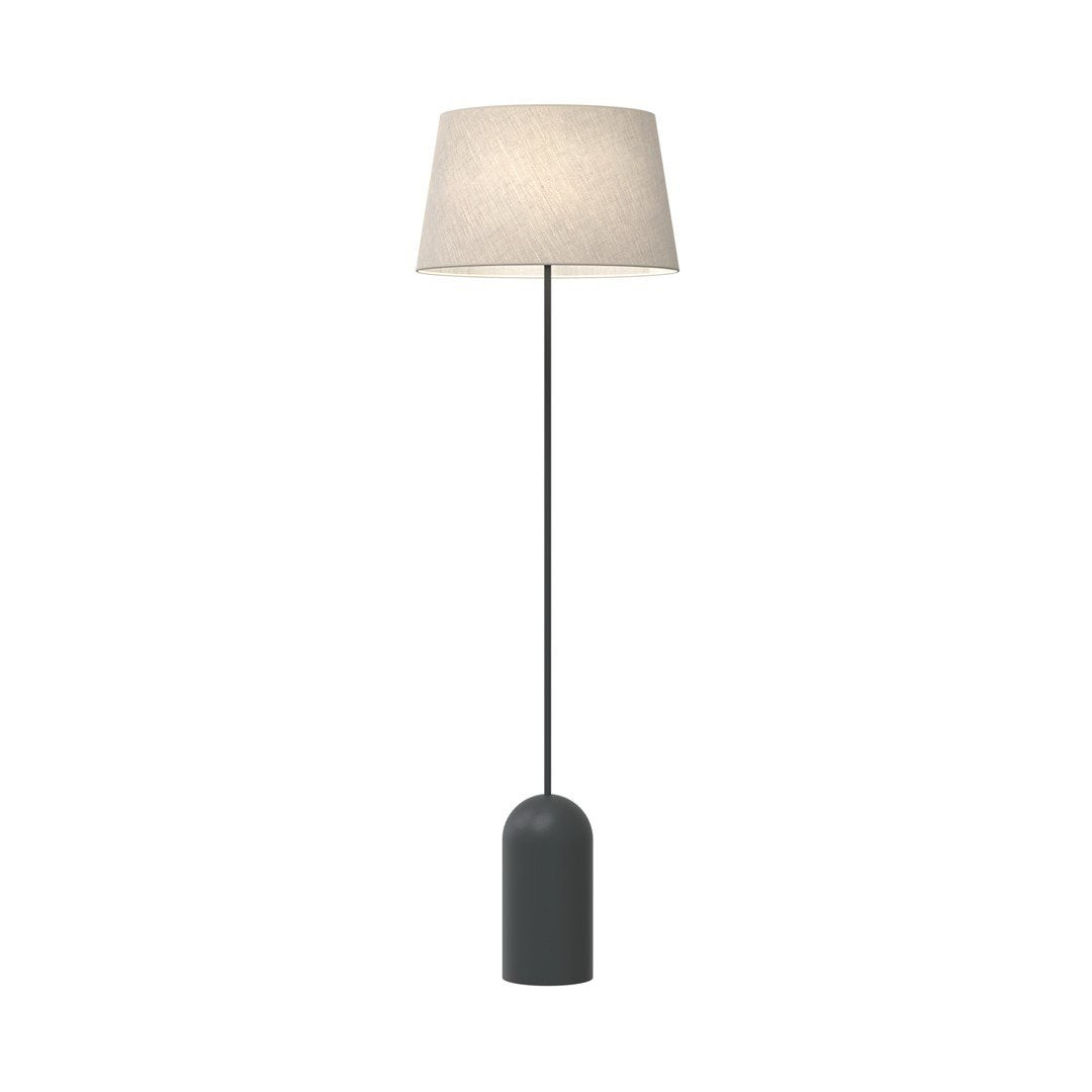 Торшер чорний з бежевим абажуром H-150 cm E27 Black+Beige 250739-100005461
