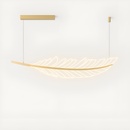Люстра підвісна золота, світодіодне перо L-120 cm Led Gold Feather 250758-100005654