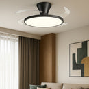 Стельова люстра чорна з вентилятором з пультом D-49 cm Led 72W Black Fan lamp 250819-100005716