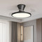 Стельова люстра чорна з вентилятором з пультом D-49 cm Led 72W Black Fan lamp 250819-100005716