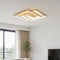 Ультратонка стельова золота люстра з пультом керування L-42 cm Led 80W Gold Double geometry 250864-100005732