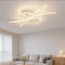 Люстра стельова біла хвиляста з пультом L-86 cm Led White Wave Ceiling 250819-100005720