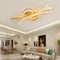Люстра стельова золота L-86 cm Led Gold Wave Ceiling 250719-100005693
