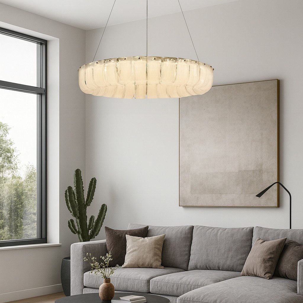 Підвісна люстра золота D-50 / D-60 cm / D-80 cm / D-50+80 cm Led Gold Frozzy 250819-100005757
