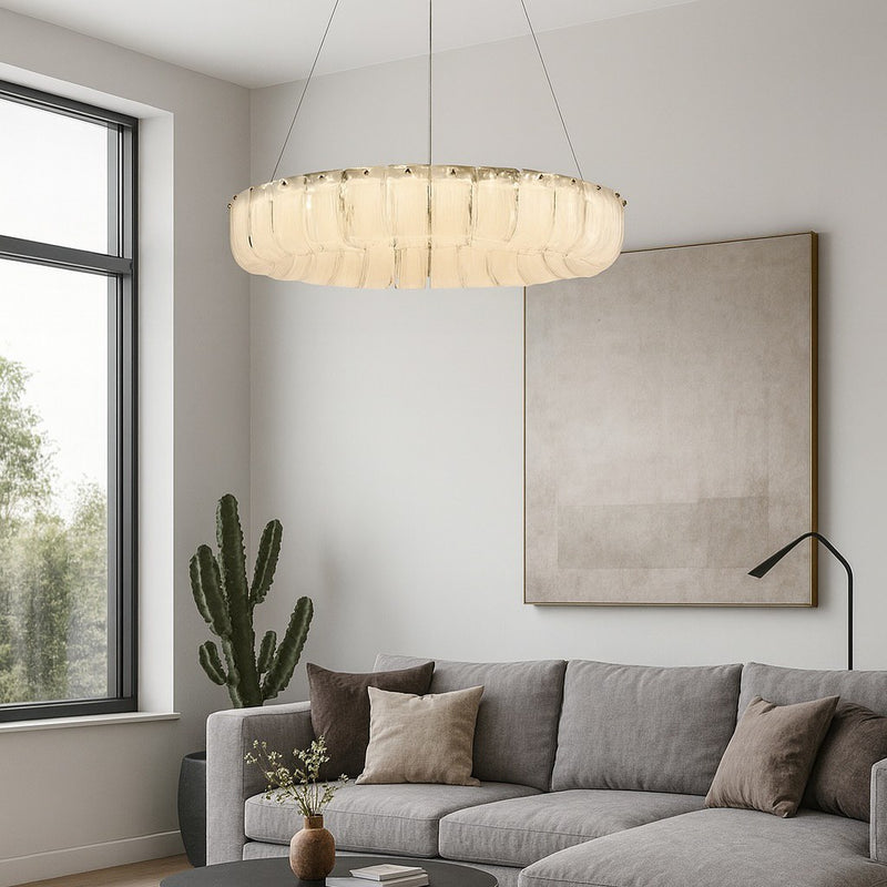 Підвісна люстра золота D-50 / D-60 cm / D-80 cm / D-50+80 cm Led Gold Frozzy 250819-100005757