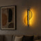 Бра скляне жовто-блакитне півкруги H-50 cm W-28 cm Led 10W 3000К Circles color Yellow-blue 230858-100002431