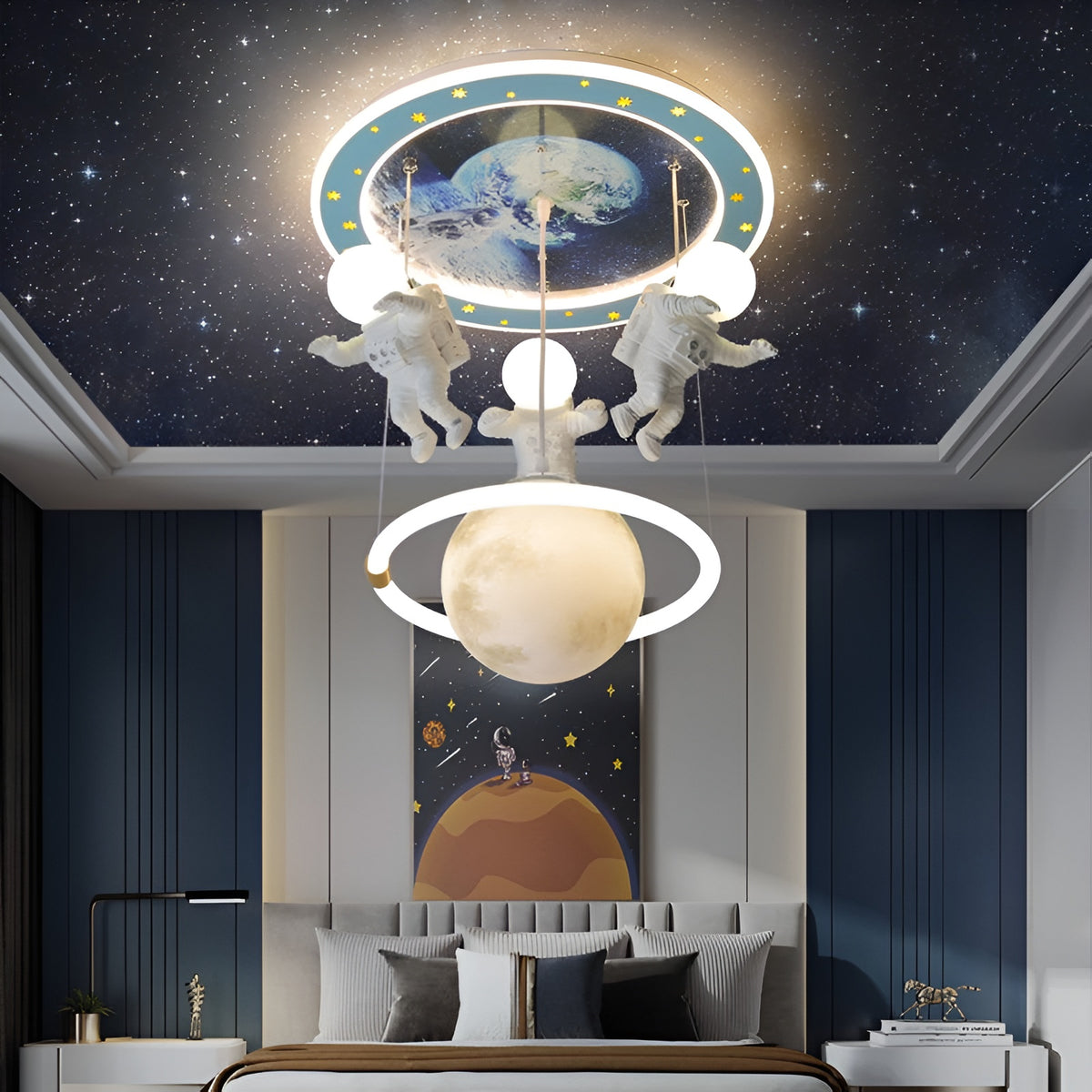 Люстра з космонавтами H-60 cm D-80 cm Multi Astronaut 250958-100002058