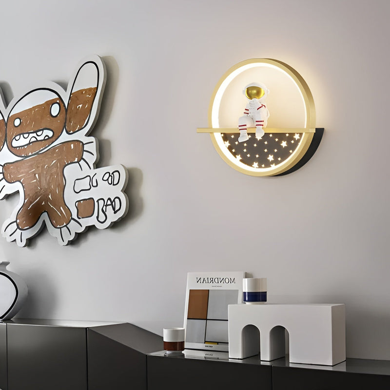 Настінні світильники космонавти H-25 cm Led 25W White / Gold Astronaut 250958-100002049
