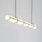 Підвісна люстра чорна з 3-х розмірах L-128/150/210 cm Led White+Black Tube long 250958-100005923