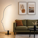 Торшер чорний у вигляді обличчя H-177 cm W-55 cm Led 25W 4000K Black Face 250940-100002064