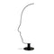 Торшер чорний у вигляді обличчя H-177 cm W-55 cm Led 25W 4000K Black Face 250940-100002064