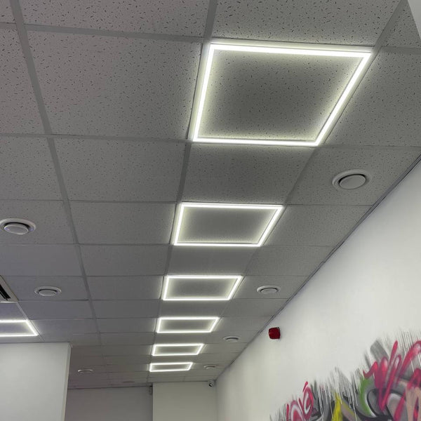 Стельовий світильник білий квадратний  L-59.5 cm Led 40W 4000K White Square 251062-100006285