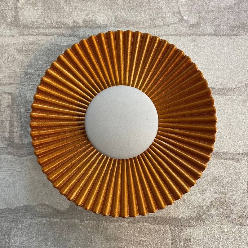Настінний світильник терракотовий D-16 cm Led 12W 3400K Terracotta Sunrise Gofre 251053-100006358
