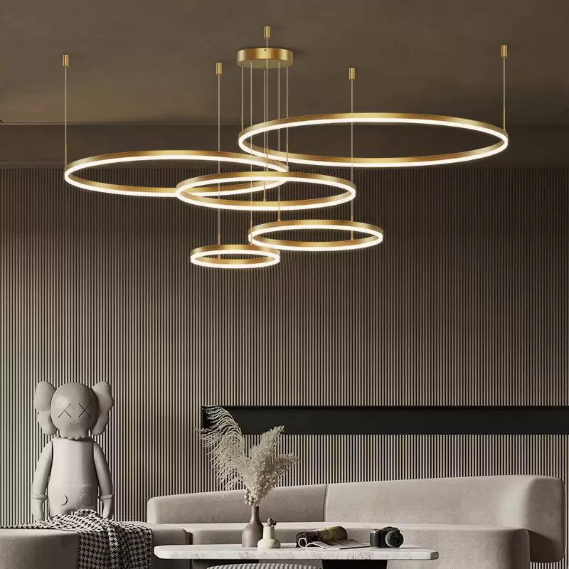 Люстра Kukho Golden Circle Lamp 40+60+80+100+120 Domosvet Design 250914-241425