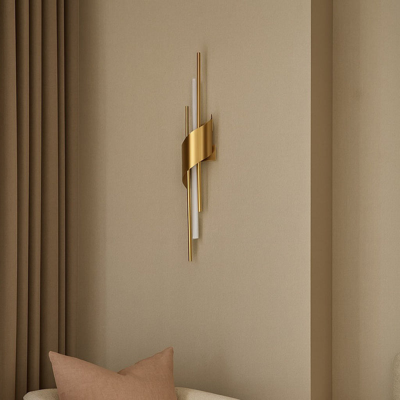 Настінний світильник золотий L-60 cm Led 5W Gold Spiral 251131-100006573