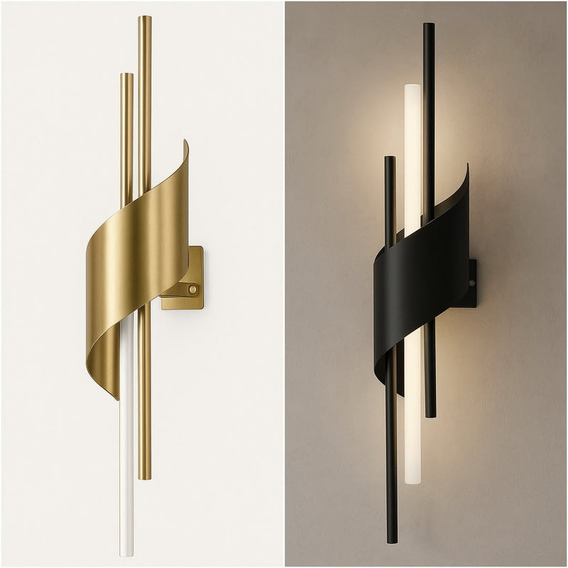 Настінний світильник золотий L-60 cm Led 5W Gold Spiral 251131-100006573