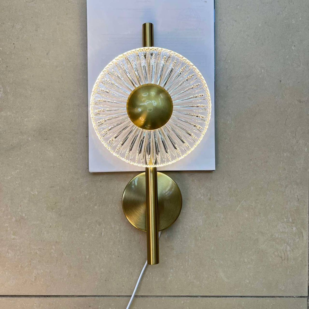 Настінний світильник золотий H-40 cm Led 3000-6000K Gold Sunflower 251122-100006604