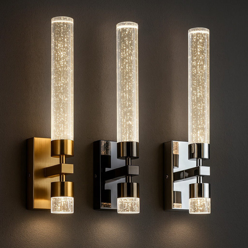 Настінний світильник чорний H-35W Led 10W Satin Bubbles tube 251122-100006535