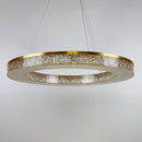 Підвісні світильники H-50 cm D-50 cm Led 72W / D-60 Led 96 / D-80 Led 120W 3000K 4000K 6000K Gold Crystals circle 250219-100004150