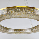 Підвісні світильники H-50 cm D-50 cm Led 72W / D-60 Led 96 / D-80 Led 120W 3000K 4000K 6000K Gold Crystals circle 250219-100004150