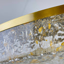 Підвісні світильники H-50 cm D-50 cm Led 72W / D-60 Led 96 / D-80 Led 120W 3000K 4000K 6000K Gold Crystals circle 250219-100004150
