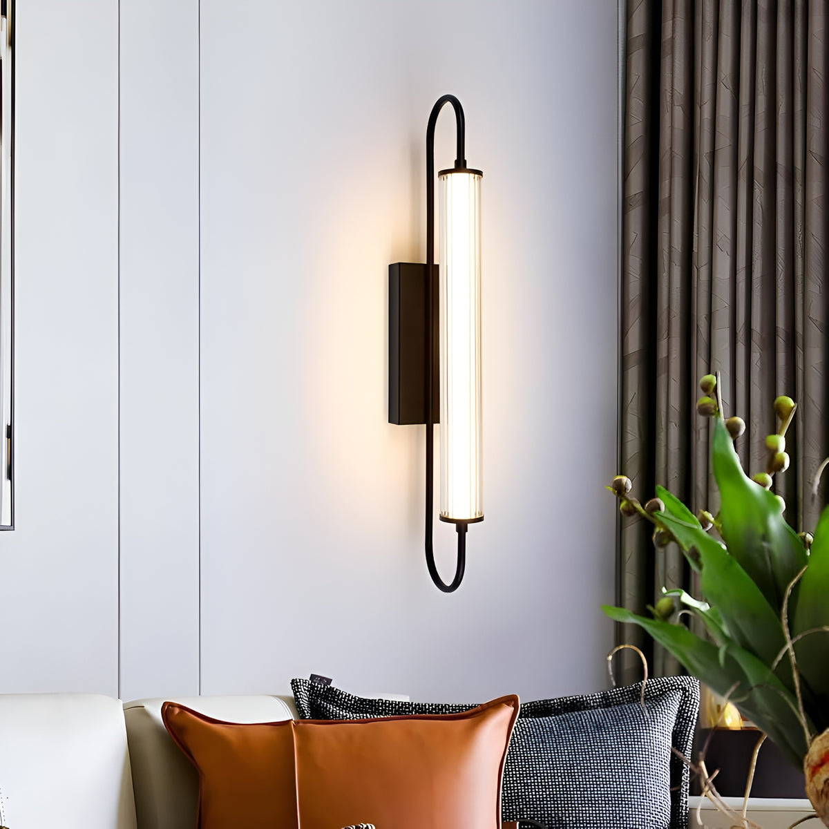 Настінний світильник чорний H-50 cm Led 15W 3000K-5000K Black Relief 260122-100007260